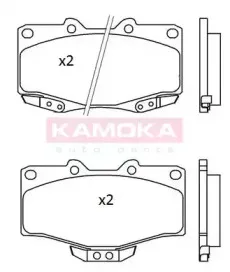 JQ101184 KAMOKA Комплект тормозных колодок, дисковый тормоз JQ101184 KAMOKA Комплект тормозных колодок, дисковый тормоз
