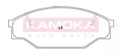 JQ101185 KAMOKA Комплект тормозных колодок, дисковый тормоз JQ101185 KAMOKA Комплект тормозных колодок, дисковый тормоз