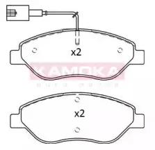 JQ101199 KAMOKA Комплект тормозных колодок, дисковый тормоз JQ101199 KAMOKA Комплект тормозных колодок, дисковый тормоз