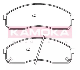 JQ101254 KAMOKA Комплект тормозных колодок, дисковый тормоз JQ101254 KAMOKA Комплект тормозных колодок, дисковый тормоз