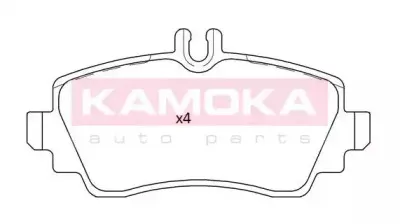 JQ101289 KAMOKA Комплект тормозных колодок, дисковый тормоз JQ101289 KAMOKA Комплект тормозных колодок, дисковый тормоз