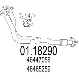 01.18290 MTS Труба выхлопного газа 01.18290 MTS Труба выхлопного газа