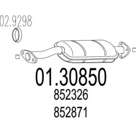 01.30850 MTS Предглушитель выхлопных газов 01.30850 MTS Предглушитель выхлопных газов