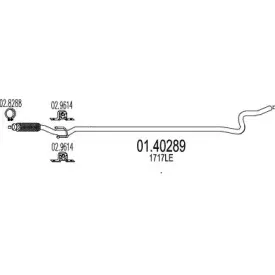 01.40289 MTS Труба выхлопного газа 01.40289 MTS Труба выхлопного газа