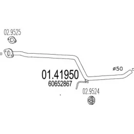 01.41950 MTS Труба выхлопного газа 01.41950 MTS Труба выхлопного газа