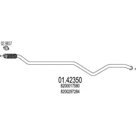 01.42350 MTS Труба выхлопного газа 01.42350 MTS Труба выхлопного газа
