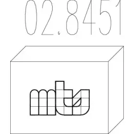 02.8451 MTS Монтажный комплект, глушитель 02.8451 MTS Монтажный комплект, глушитель