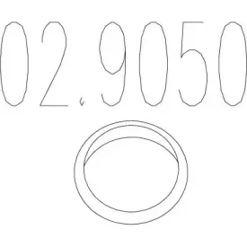 02.9050 MTS Прокладка, труба выхлопного газа 02.9050 MTS Прокладка, труба выхлопного газа