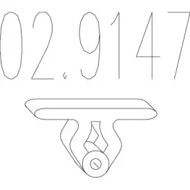 02.9147 MTS Буфер, глушитель 02.9147 MTS Буфер, глушитель