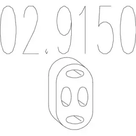 02.9150 MTS Буфер, глушитель 02.9150 MTS Буфер, глушитель