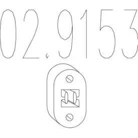 02.9153 MTS Прокладка, труба выхлопного газа 02.9153 MTS Прокладка, труба выхлопного газа