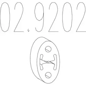02.9202 MTS Буфер, глушитель 02.9202 MTS Буфер, глушитель