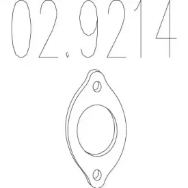 02.9214 MTS Прокладка, труба выхлопного газа 02.9214 MTS Прокладка, труба выхлопного газа