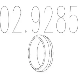 02.9285 MTS Уплотнительное кольцо, труба выхлопного газа 02.9285 MTS Уплотнительное кольцо, труба выхлопного газа