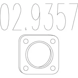 02.9357 MTS Прокладка, труба выхлопного газа 02.9357 MTS Прокладка, труба выхлопного газа
