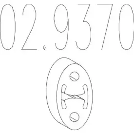 02.9370 MTS Буфер, глушитель 02.9370 MTS Буфер, глушитель