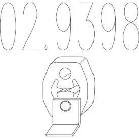 02.9398 MTS Буфер, глушитель 02.9398 MTS Буфер, глушитель