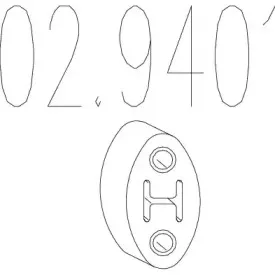 02.9401 MTS Буфер, глушитель 02.9401 MTS Буфер, глушитель