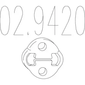 02.9420 MTS Буфер, глушитель 02.9420 MTS Буфер, глушитель