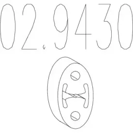 02.9430 MTS Буфер, глушитель 02.9430 MTS Буфер, глушитель