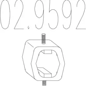 02.9592 MTS Буфер, глушитель 02.9592 MTS Буфер, глушитель