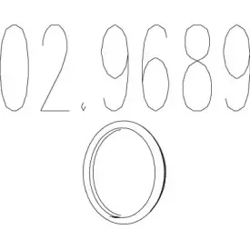 02.9689 MTS Прокладка, труба выхлопного газа 02.9689 MTS Прокладка, труба выхлопного газа