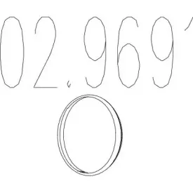 02.9691 MTS Прокладка, труба выхлопного газа 02.9691 MTS Прокладка, труба выхлопного газа