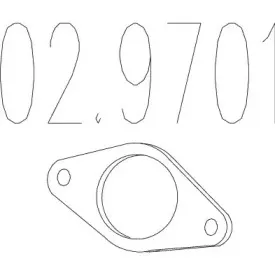 02.9701 MTS Прокладка, труба выхлопного газа 02.9701 MTS Прокладка, труба выхлопного газа