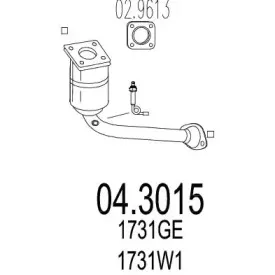 04.3015 MTS Катализатор 04.3015 MTS Катализатор