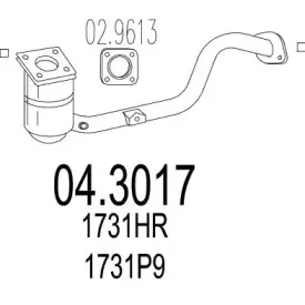 04.3017 MTS Катализатор 04.3017 MTS Катализатор