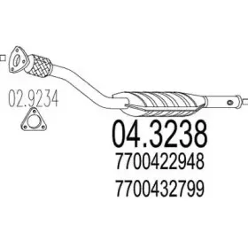 04.3238 MTS Катализатор 04.3238 MTS Катализатор