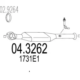 04.3262 MTS Катализатор 04.3262 MTS Катализатор