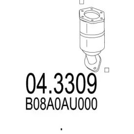 04.3309 MTS Катализатор 04.3309 MTS Катализатор