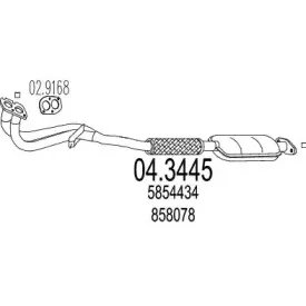 04.3445 MTS Катализатор 04.3445 MTS Катализатор