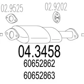 04.3458 MTS Катализатор 04.3458 MTS Катализатор
