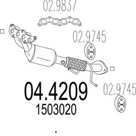 04.4209 MTS Катализатор 04.4209 MTS Катализатор