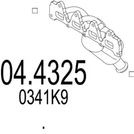 04.4325 MTS Катализатор 04.4325 MTS Катализатор