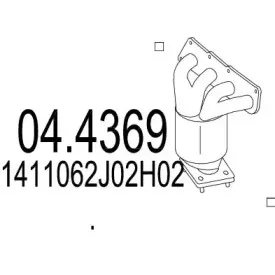 04.4369 MTS Катализатор 04.4369 MTS Катализатор