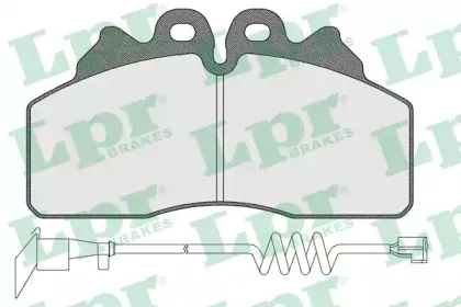 05P1586A LPR Комплект тормозных колодок, дисковый тормоз 05P1586A LPR Комплект тормозных колодок, дисковый тормоз
