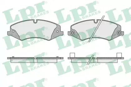 05P1616 LPR Комплект тормозных колодок, дисковый тормоз 05P1616 LPR Комплект тормозных колодок, дисковый тормоз