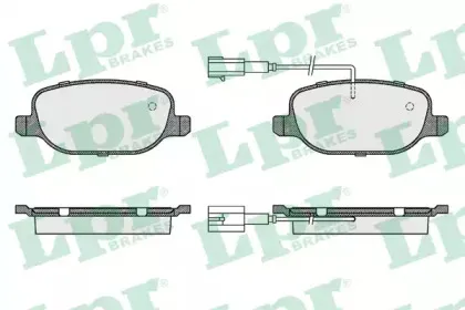 05P1659 LPR Комплект тормозных колодок, дисковый тормоз 05P1659 LPR Комплект тормозных колодок, дисковый тормоз