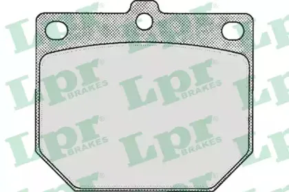 05P166 LPR Комплект тормозных колодок, дисковый тормоз 05P166 LPR Комплект тормозных колодок, дисковый тормоз