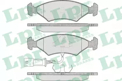 05P327 LPR Комплект тормозных колодок, дисковый тормоз 05P327 LPR Комплект тормозных колодок, дисковый тормоз