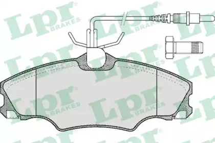 05P619 LPR Комплект тормозных колодок, дисковый тормоз 05P619 LPR Комплект тормозных колодок, дисковый тормоз