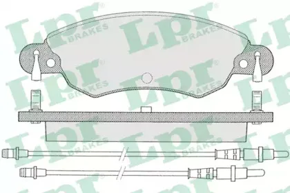 05P792 LPR Комплект тормозных колодок, дисковый тормоз 05P792 LPR Комплект тормозных колодок, дисковый тормоз