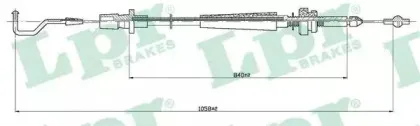 C0003A LPR Тросик газа C0003A LPR Тросик газа
