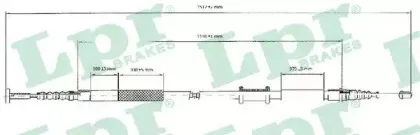 C0086B LPR Трос, стояночная тормозная система C0086B LPR Трос, стояночная тормозная система