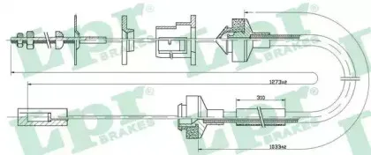C0145C LPR Трос, управление сцеплением C0145C LPR Трос, управление сцеплением
