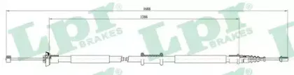 C0198B LPR Трос, стояночная тормозная система C0198B LPR Трос, стояночная тормозная система