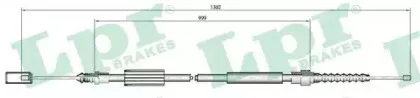 C0695B LPR Трос, стояночная тормозная система C0695B LPR Трос, стояночная тормозная система